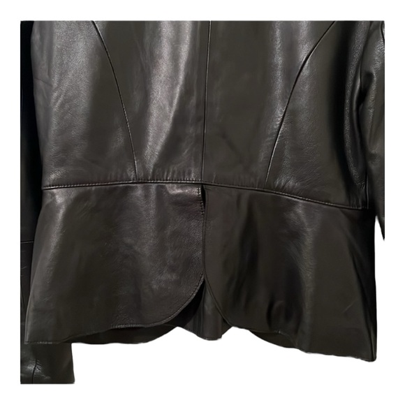 WHBM White House Black Market Super Soft 100% Leather Jacket Size XS EUC - Picture 5 of 9
